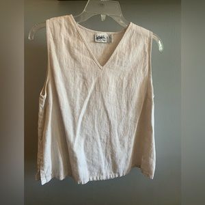 Linen Sleeveless Top
